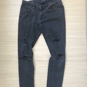 Black Vigoss mid-rise ripped jeans